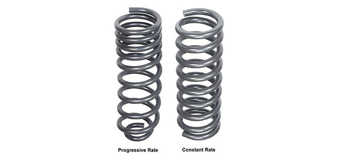 Progressive rate spring vs. constant rate comparison 